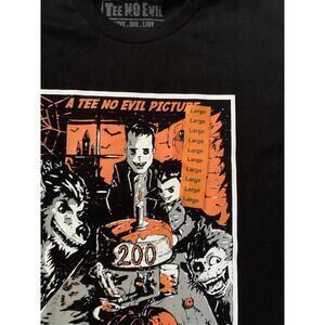 Midsummer Scream 2018 Long Beach Short Sleeve Black Graphic T-Shirt Sz L